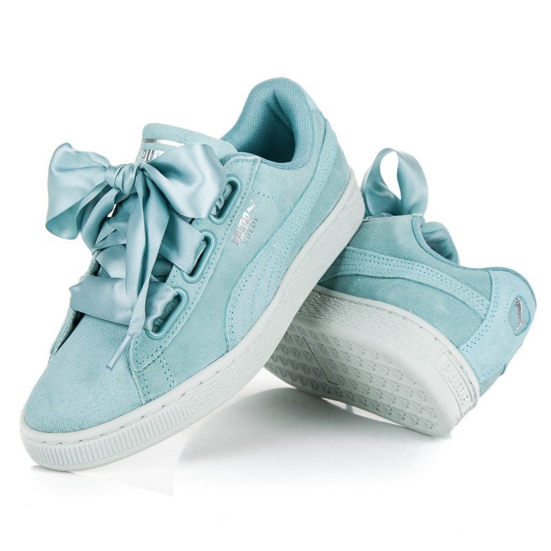 Puma Suede Heart Pebble WN`S plava 2