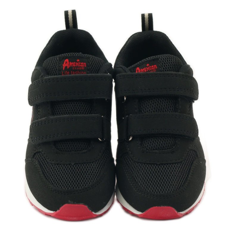 American Club Američke kožne sportske cipele s ulošcima crvena crno 4