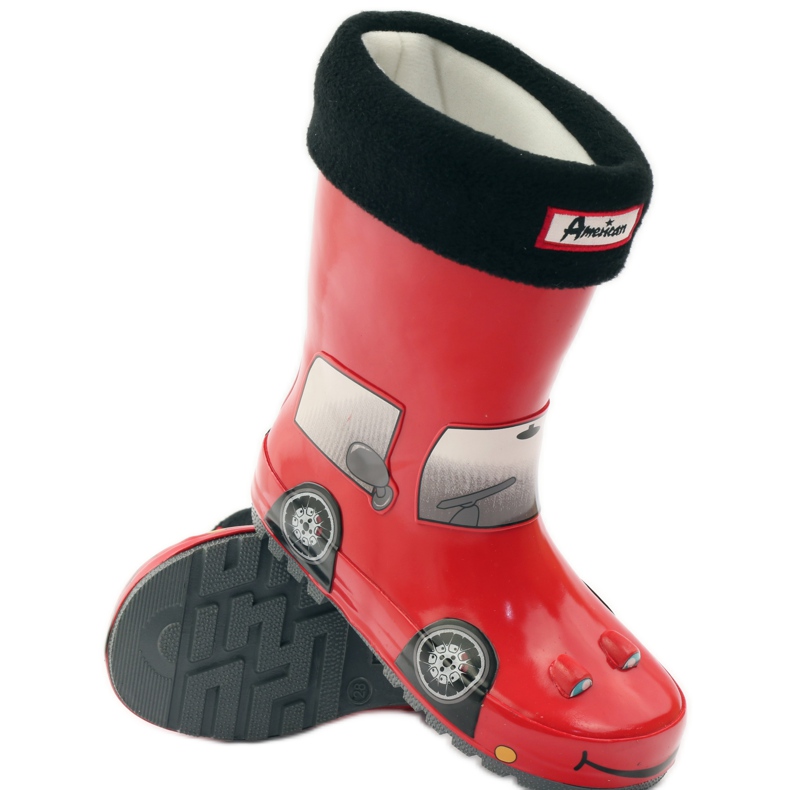 American Club Čarapa za galoše plus uložak RED CAR crvena siva crna 3