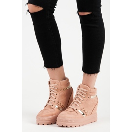 Bestelle Tenisice s platformom ružičasta 1