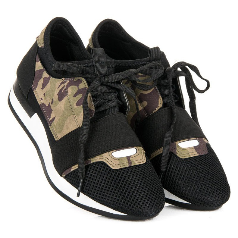 Slip-on sportske cipele crna smeđa zelena 2