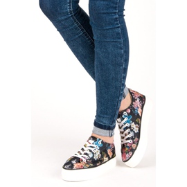 Yes Mile Vezane tenisice s cvijećem višebojan 2