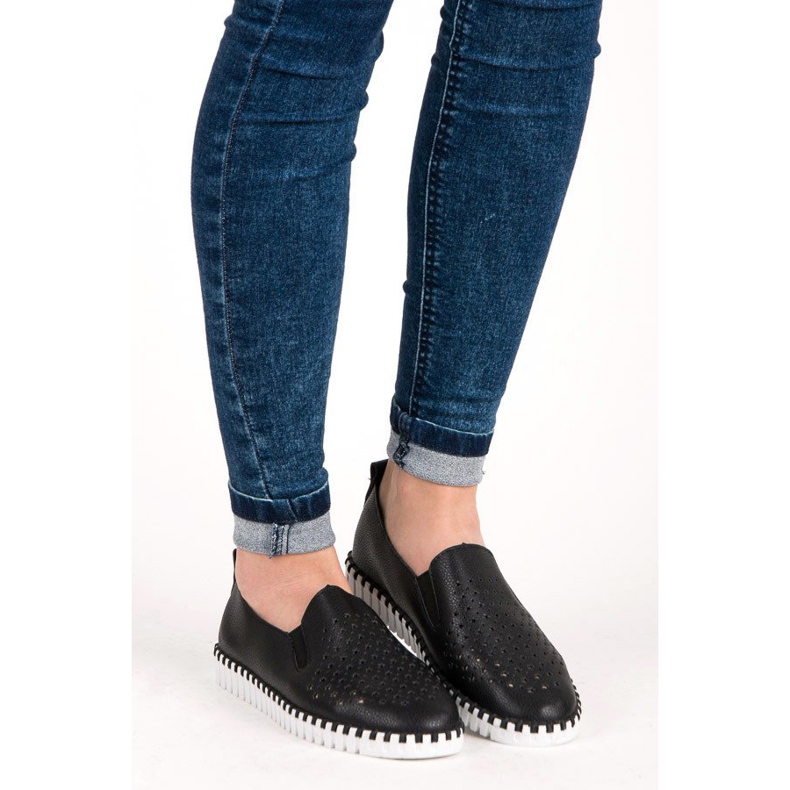 Seastar Ažurne tenisice koje se klize crna 2