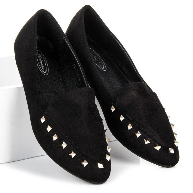 Slip-on cipele s čepovima crna 1
