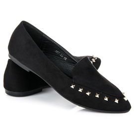 Slip-on cipele s čepovima crno 2