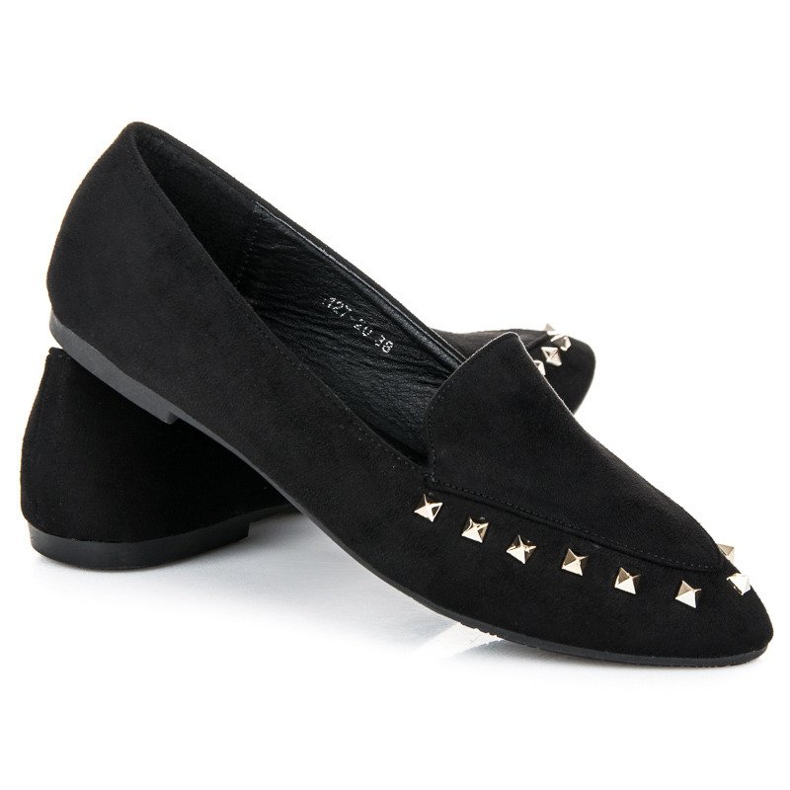 Slip-on cipele s čepovima crno 2