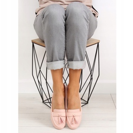 Pink Ženske roze mokasinke 3147 Pink ružičasta 2