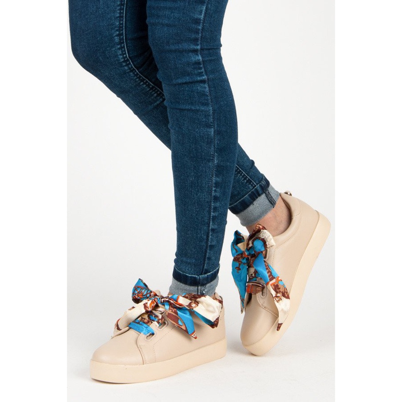 Tenisice Vezane VICES vrpcom bež 2