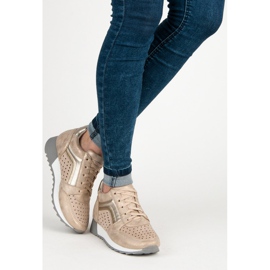 Kylie Modne tenisice na platformi žuta boja 2