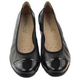 Caprice udobne ženske balerine 9-22152-28 crno s na airu crna 4