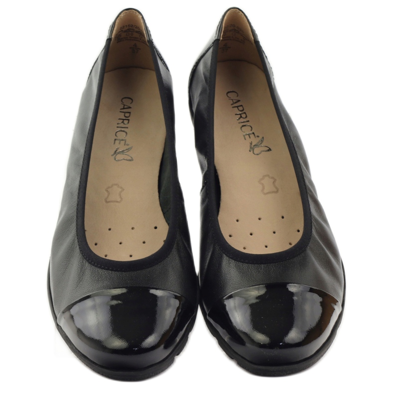 Caprice udobne ženske balerine 9-22152-28 crno s na airu crna 4