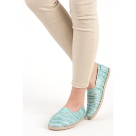 Rebraste espadrile zelena 1