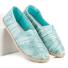 Rebraste espadrile zelena 2