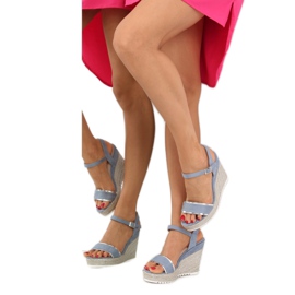 Sandale, espadrile na klin, plave 6823 Plave plava 1