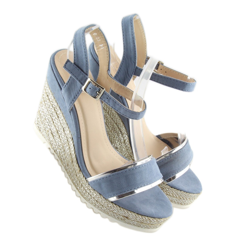 Sandale, espadrile na klin, plave 6823 Plave plava 2