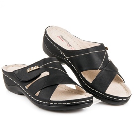 Hasby Udobne ljetne papuče crna 2