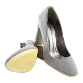Grey Pumps sive B-18 sive siva 1