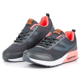 Ax Boxing Modne sportske cipele siva ružičasta 2