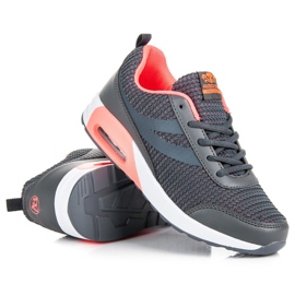 Ax Boxing Modne sportske cipele siva ružičasta 1