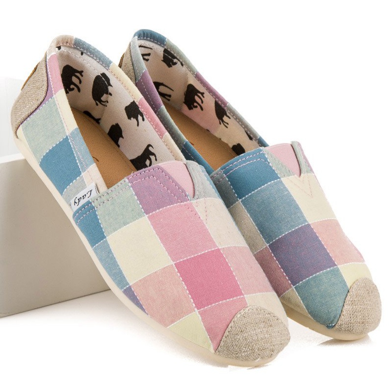 L. Day Udobne kockaste espadrile raznobojna 1