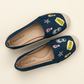 Sweet Shoes Traper espadrile s flasterima tamnoplava 1