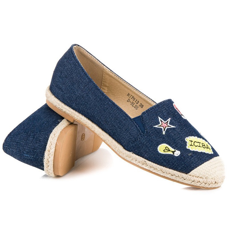 Sweet Shoes Traper espadrile s flasterima mornarsko plava 2