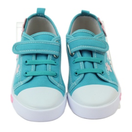 American Club American heart tenisice s kožnim uloškom zelena plava 4