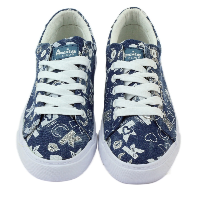 American Club Američke svjetlucave traper tenisice tamnoplava 4