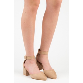 Sandale od antilopa s niskom potpeticom smeđa 1