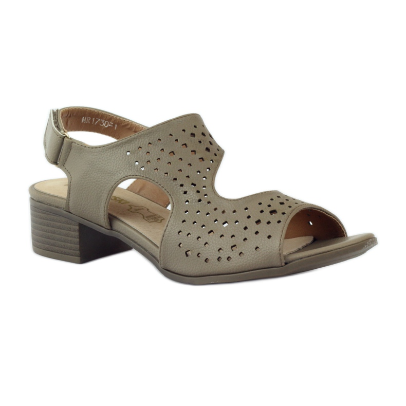 M.Daszyński Kožne sandale Daszyński bež 1