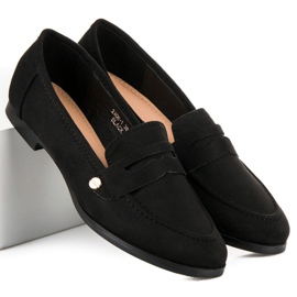 Sweet Shoes Crne slip-on mokasinke crno 2