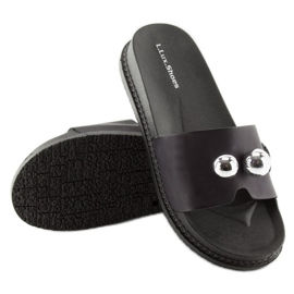 Crne ženske crne papuče 1897 Black crno 1