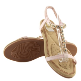 Sandale s ružičastim kubnim cirkonijem AS10875 Pink ružičasta 1