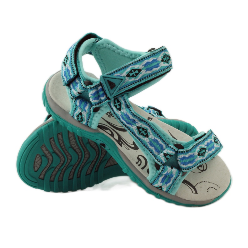 American Club Sandale s američkim kožnim umetkom 5268 raznobojna 3