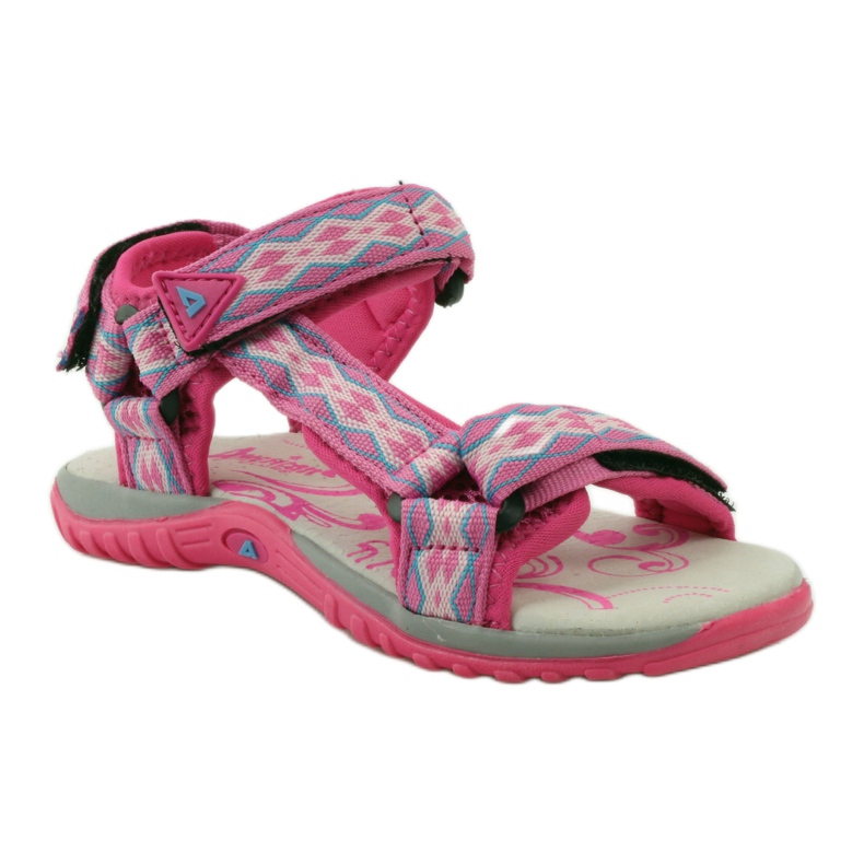 American Club Sandale s američkim kožnim umetkom 5268 ljubičasta ružičasta 1