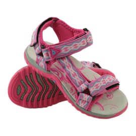 American Club Sandale s američkim kožnim umetkom 5268 ljubičasta ružičasta 3