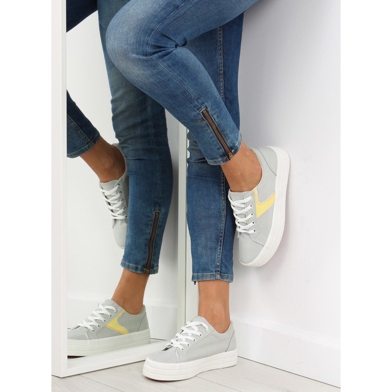 Sive tenisice na visokom potplatu K1831401 Gris siva 1