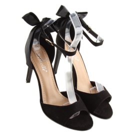 Crne sandale na visoku petu Z921-7SA-2 crne crna 2