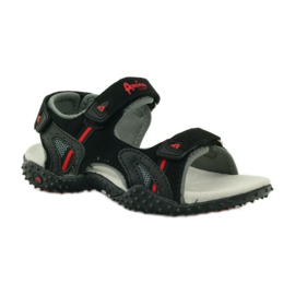 American Club Sandale s američkim kožnim umetkom 5267 crna 1