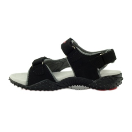 American Club Sandale s američkim kožnim umetkom 5267 crna 2