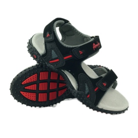 American Club Sandale s američkim kožnim umetkom 5267 crna 3