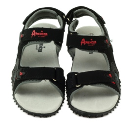 American Club Sandale s američkim kožnim umetkom 5267 crna 4