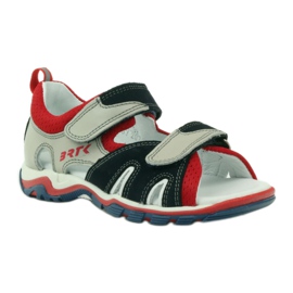 Sandale na čičak Bartek 16187 siva 1