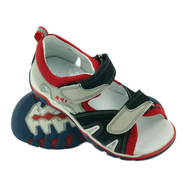 Sandale na čičak Bartek 16187 siva 3