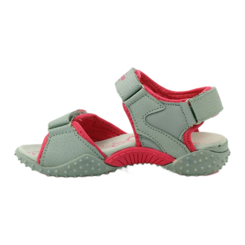 American Club Sandale s američkim kožnim umetkom 8580 raznobojna siva 2