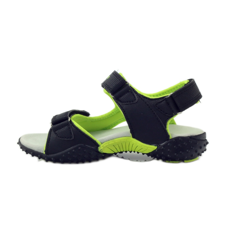 American Club Sandale s američkim kožnim umetkom 5261 zelena crno 2