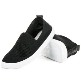 MCKEYLOR Tekstilne slip-on tenisice crno 1