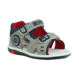 American Club Sandale s američkim kožnim umetkom 87297 tamnoplava siva 1