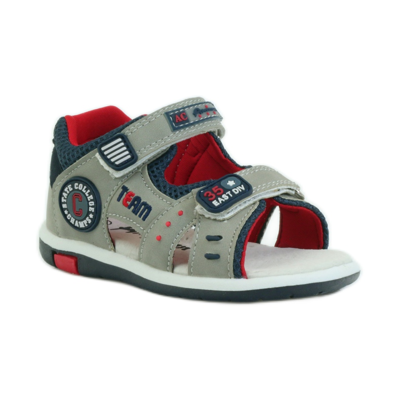 American Club Sandale s američkim kožnim umetkom 87297 tamnoplava siva 1