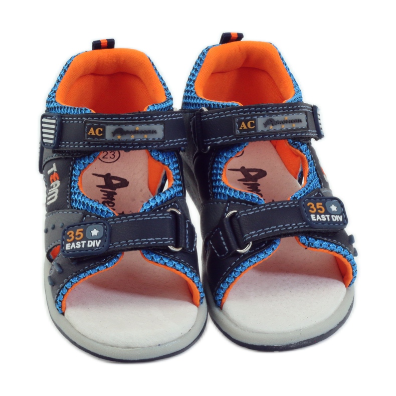 American Club Sandale s američkim kožnim umetkom 87297 tamnoplava 4